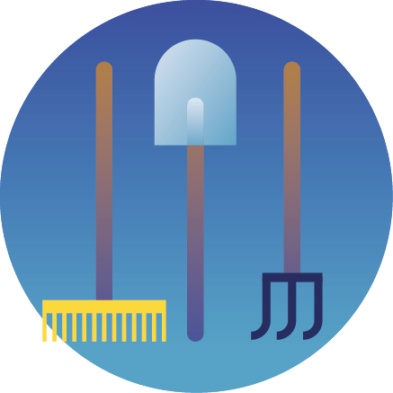 Boite à outils - Outils de jardin