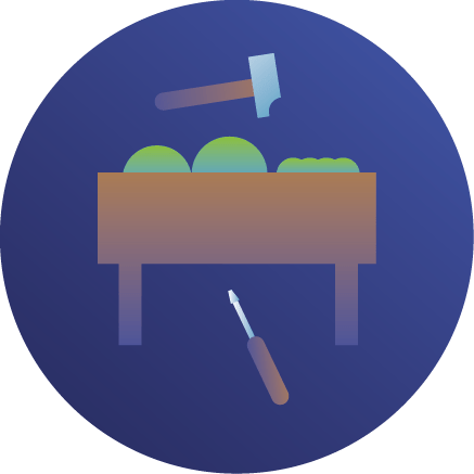 Boite à outils - Bacs comestibles